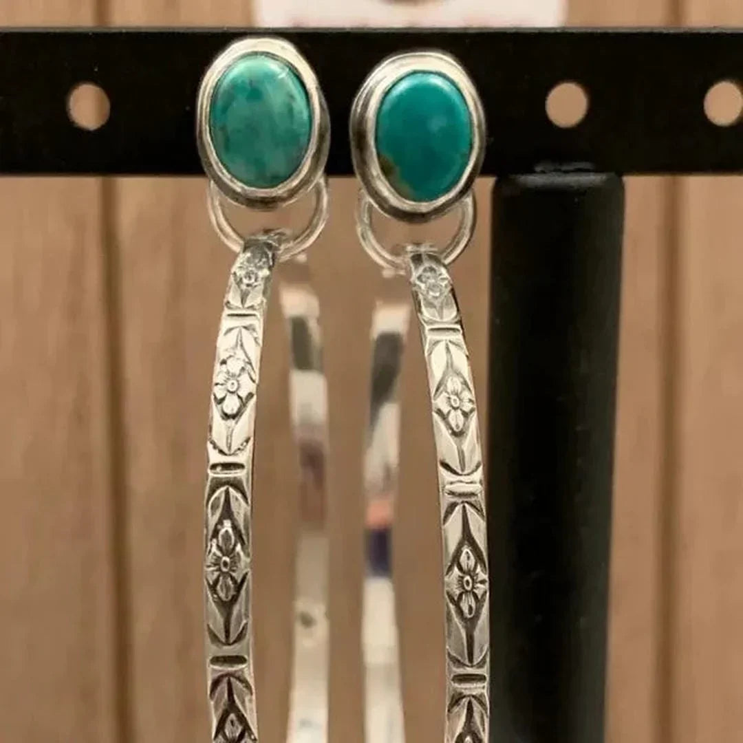 Vintage Onyx Boho Chic Earrings