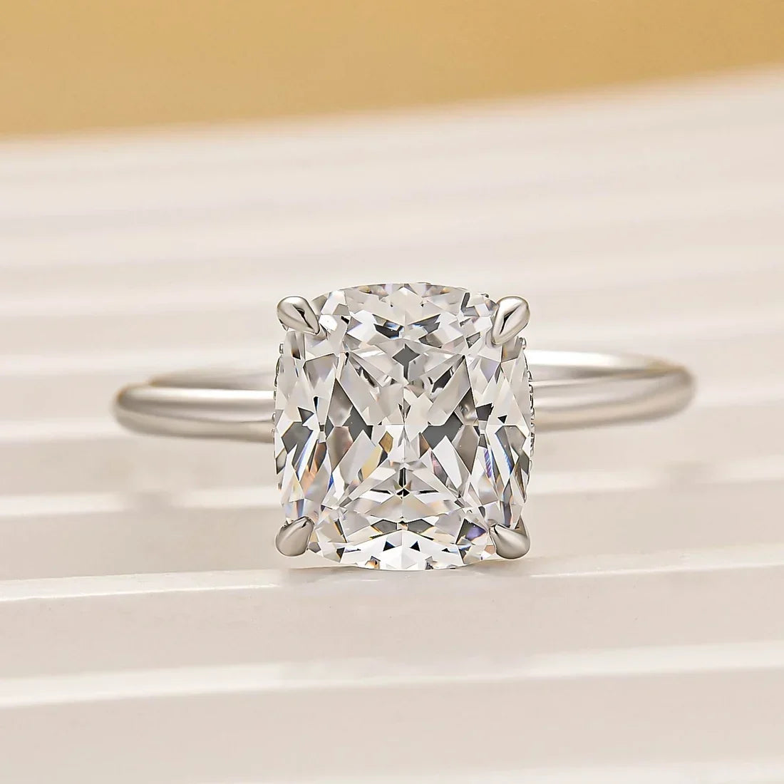 Cushion Cut Everyday Engagement Ring