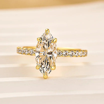 Elegant Marquise Cut Engagement Ring