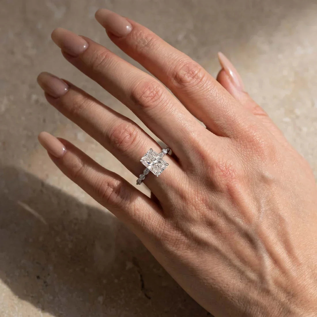 Radiant Cut Engagement Ring For Women