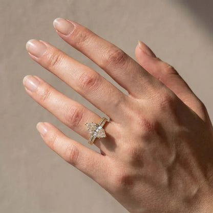 Marquise Cut Wedding Ring Set