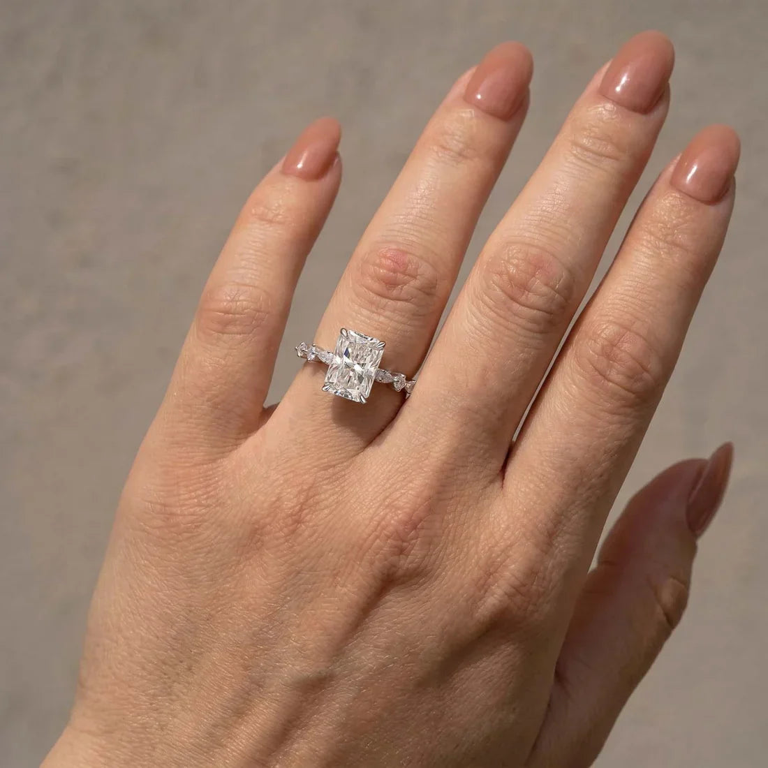 Radiant Cut Engagement Ring For Women