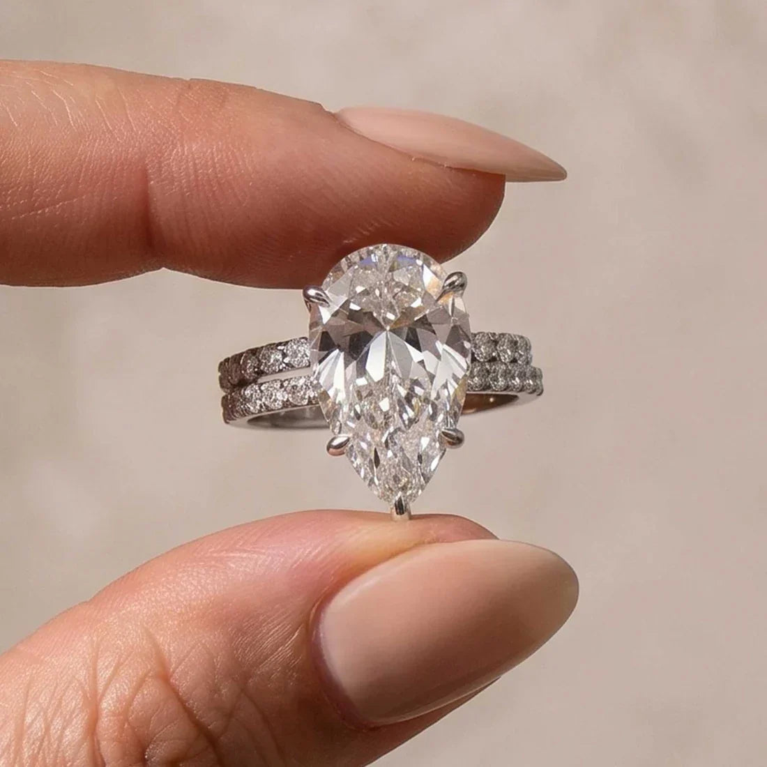 Marquise Cut Wedding Ring Set