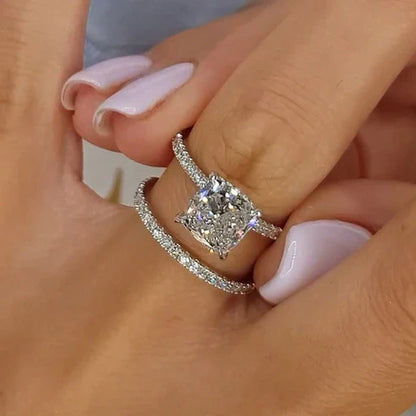 Bridal Cushion 2PC Ring Set