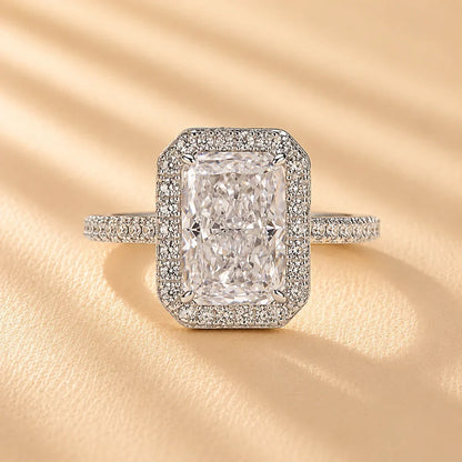 Radiant Cut Vintage Ring For Everyday Wear