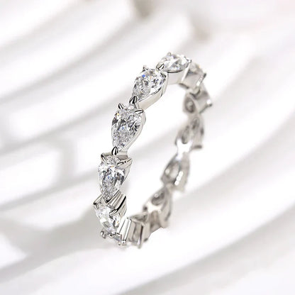 Eternity Pear Cut Wedding Ring