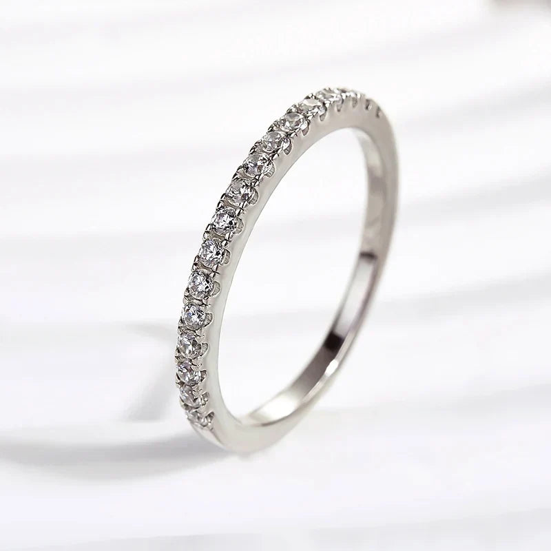 Half Eternity Thin Women's Wedding Band