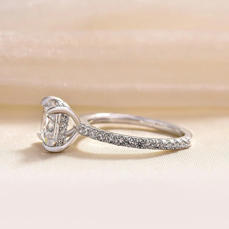 Princess Cut Sparkle Square Engagement Ring