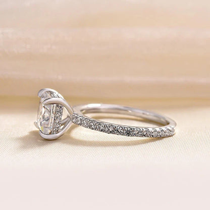 Princess Cut Sparkle Square Engagement Ring