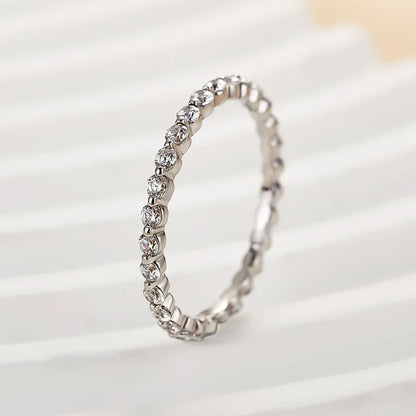 Round Cut Full Eternity Classic Ring
