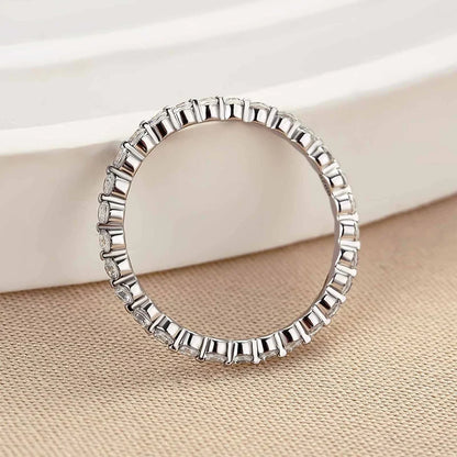 Round Cut Full Eternity Classic Ring
