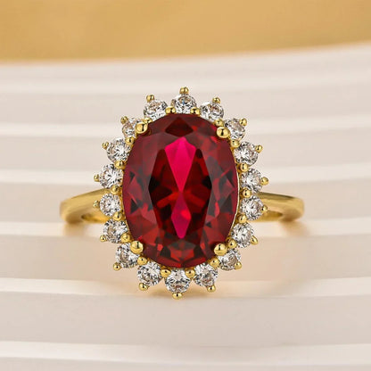 Oval Cut Halo Sapphire Ring