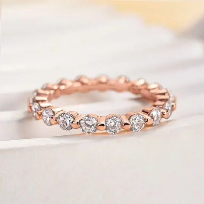 Eternity Round Cut Wedding Band