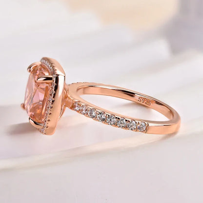 Cushion Cut Halo Engagement Ring