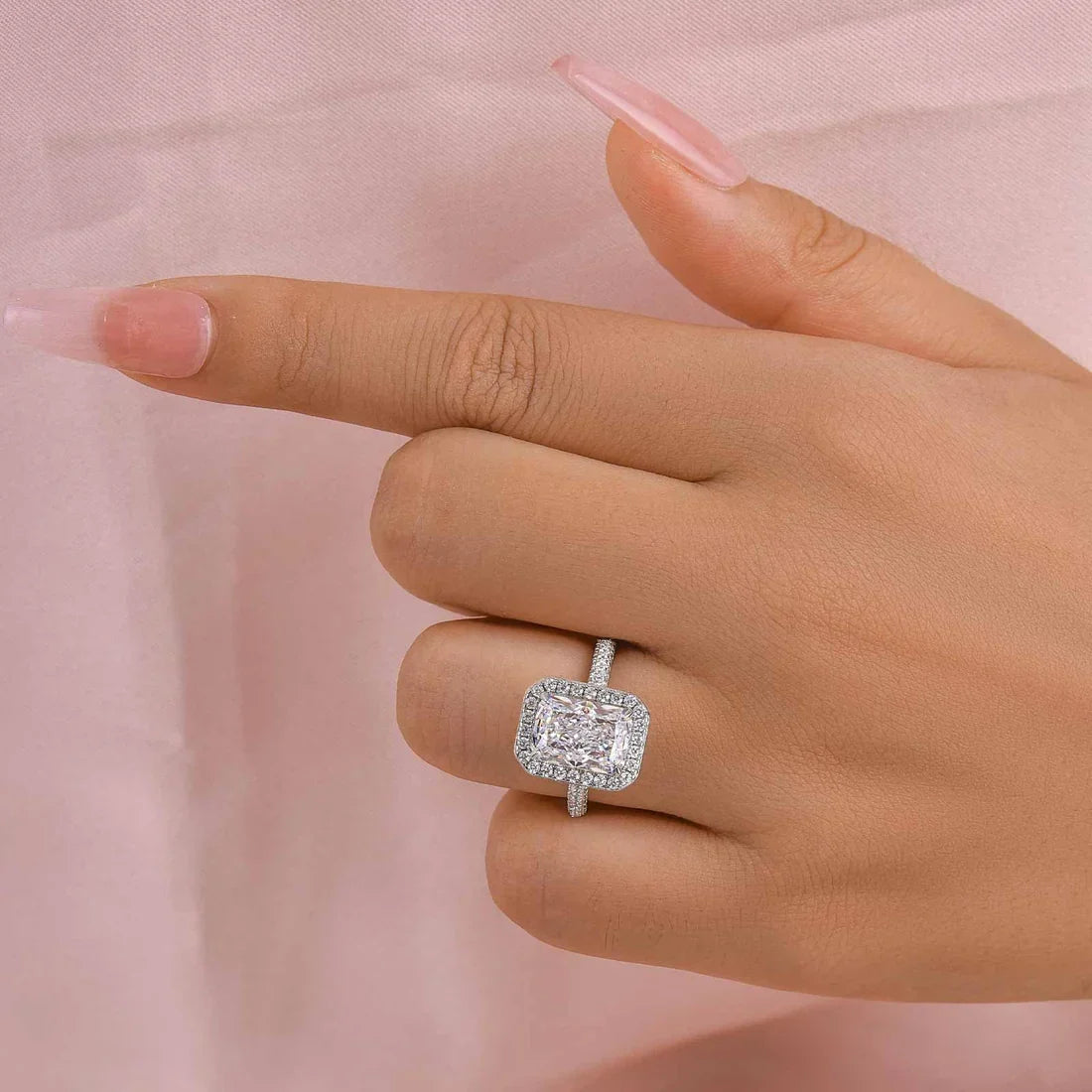 Radiant Cut Vintage Ring For Everyday Wear