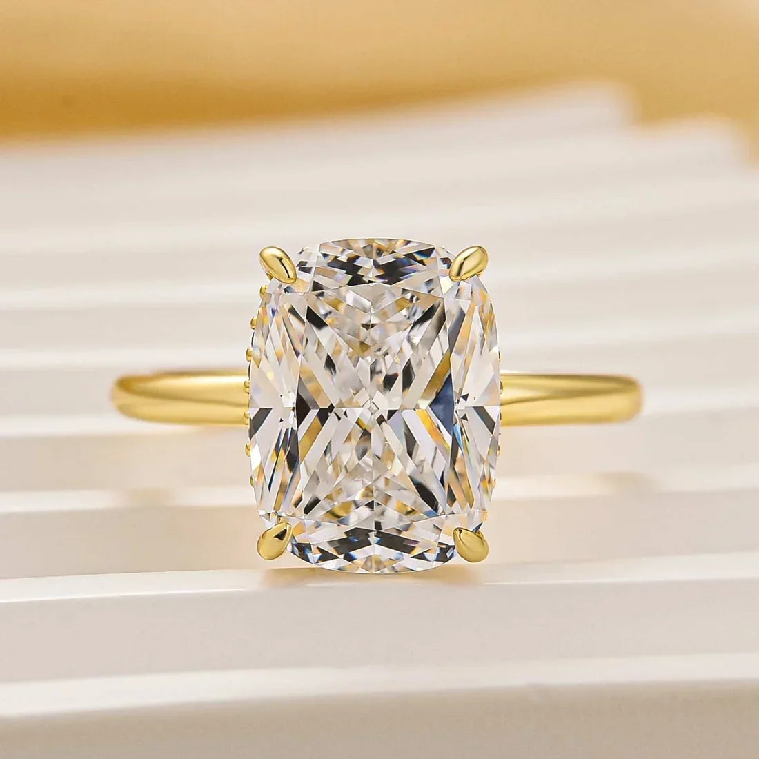 Cushion Cut Everyday Engagement Ring