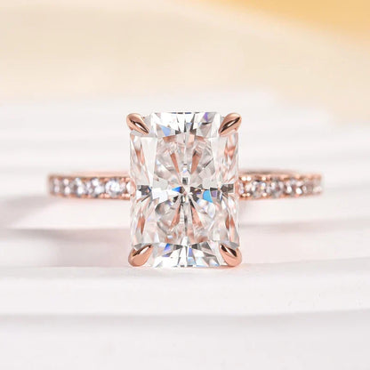 Elegant Radiant Cut Engagement Ring