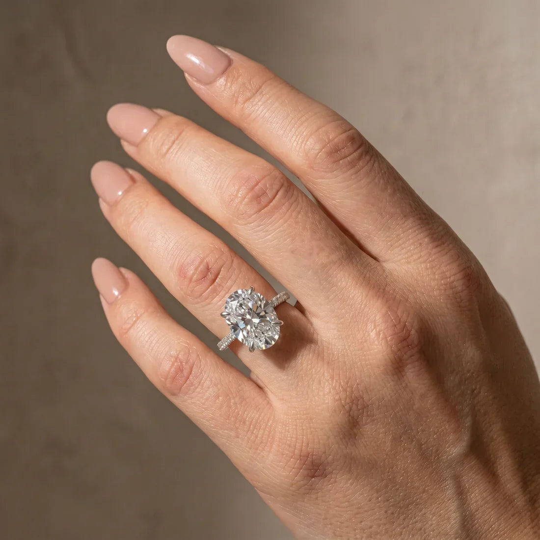 Oval Cut Exclusive Diamond Engagement Ring