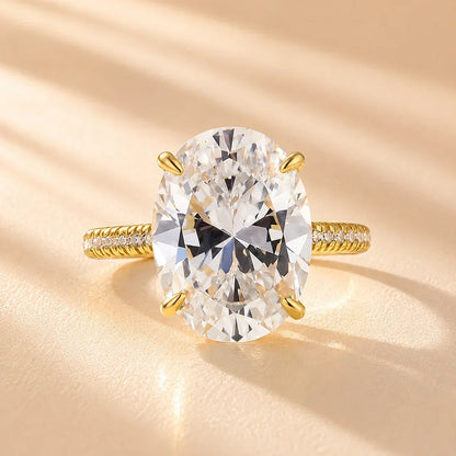 Oval Cut Exclusive Diamond Engagement Ring