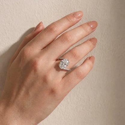 Unique Oval Cut Engagement Ring for Women
