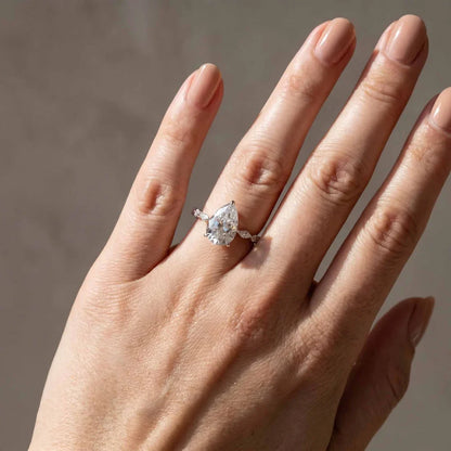 Pear Cut Sparkle Ring