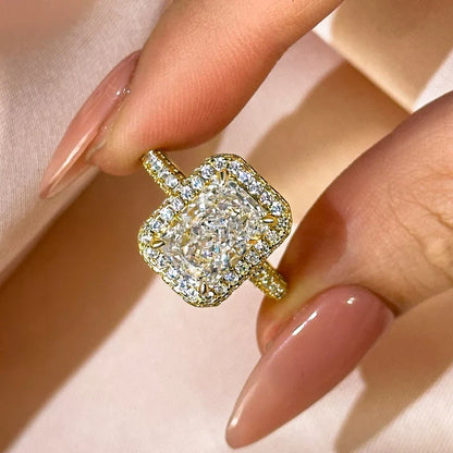 Radiant Cut Vintage Ring For Everyday Wear