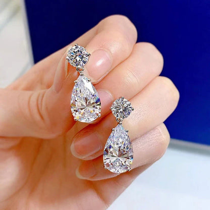 Sparkle Pear Cut Women's Earrings
