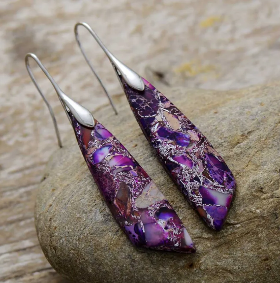 Bohemian Emperor Stone Earrings