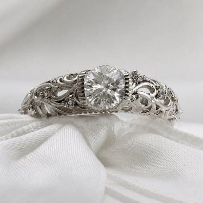 Noble Silver Zirconia Ring